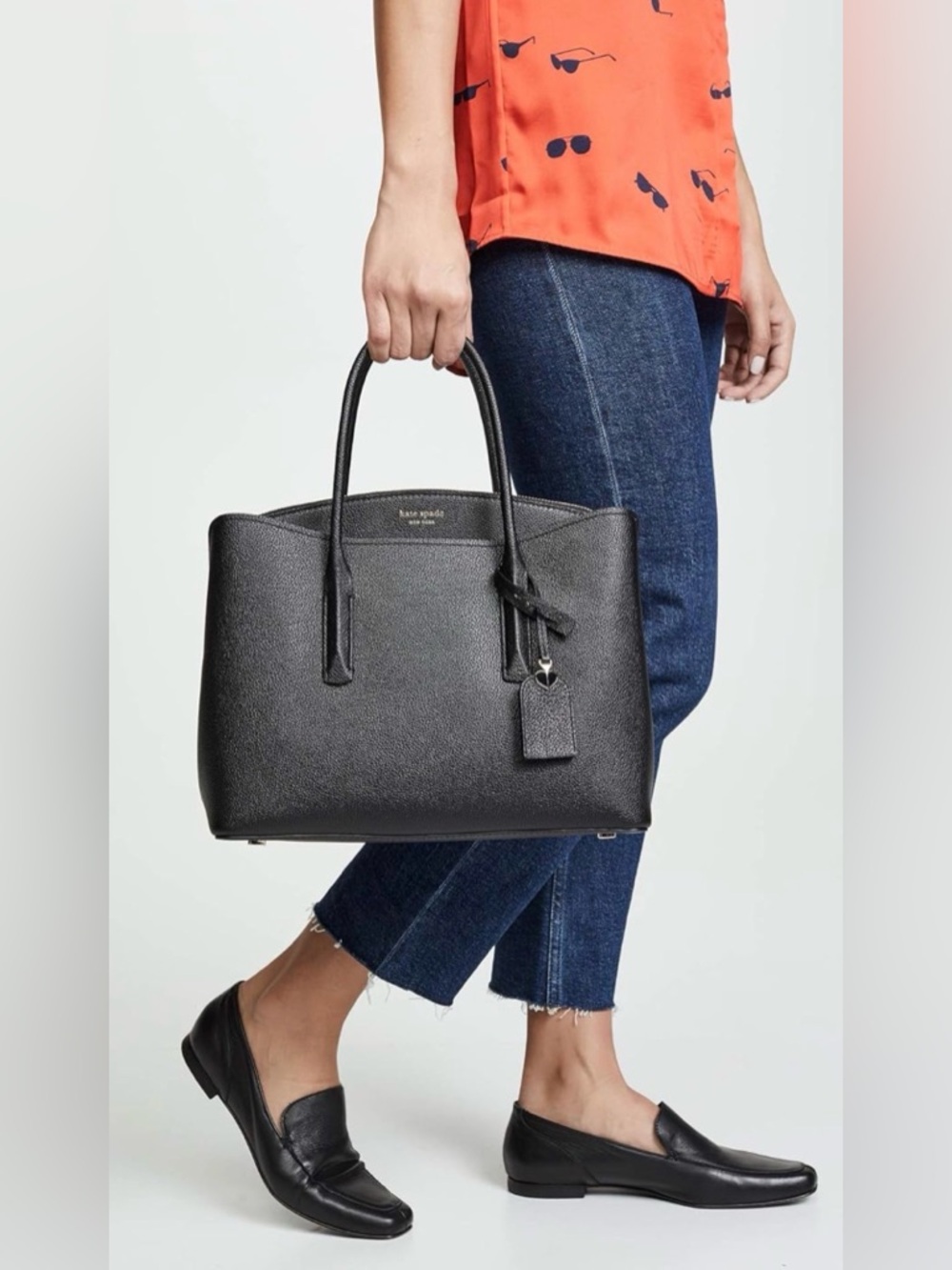 Kate Spade New York Margaux Satchel | Black - Picture 5 of 16
